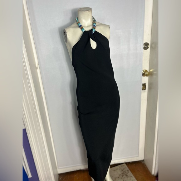 Galvan London CLEOPATRA DRESS - BLACK (M) - Picture 13 of 14